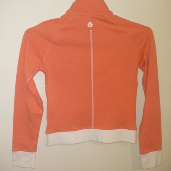 Lululemon Athletica Orange and White Jacket 6 - Picture 2 of 12